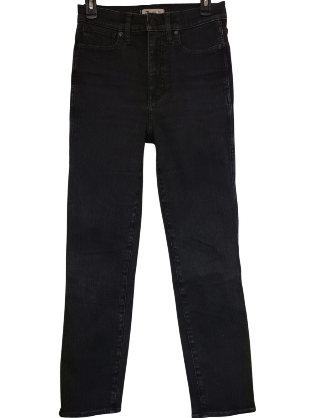 Madewell Stovepipe Jeans Charcoal Wash Womens Size 27, Measures 27 x 29